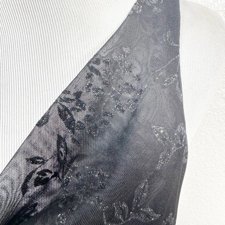 Y2K Vintage Fairy Grunge Witchy Byer Too HOCO Asymmetrical Cowl Neck Dress M - Image 4 of 4