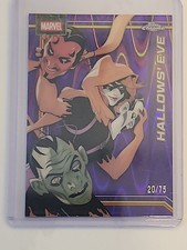 2026 Topps Chrome Marvel Comics Hallows’ Eve #122 Purple Raywave Refractor /75