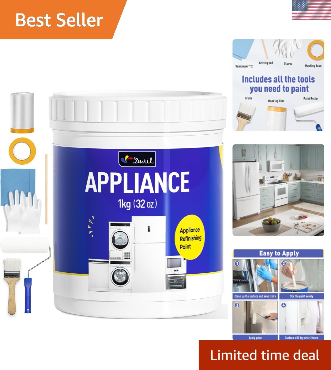 Appliance Paint for Refrigerator - Water Based Refrigerator Paint, Interior, ...