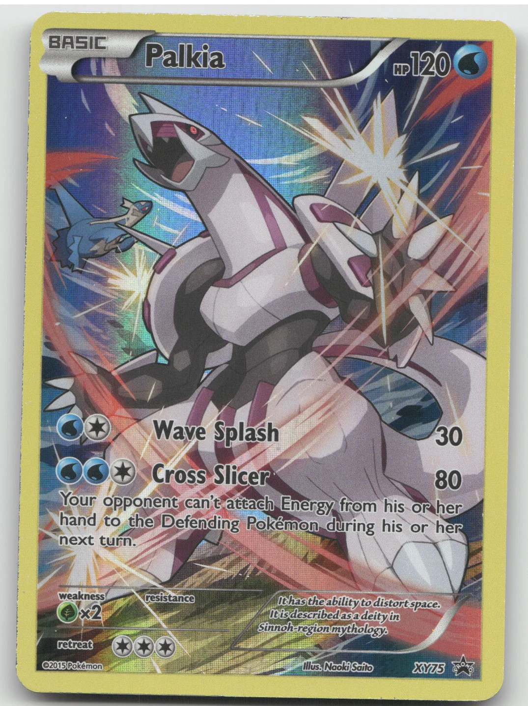 2015 XY Palkia Black Star Promo #XY75