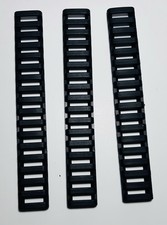 New 3 Pack 7" Heat Resistant Rifle Rail Cover Picatinny Rail Cover - Black
