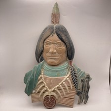 Vintage 1970's Sexton Metalcraft Native American Indian Wall Hanging Made In USA