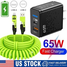 65W Super Fast Charging USB Type C Wall Charger For Samsung iPhone Android Phone