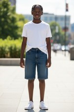 Levis Workwear Carpenter Denim Shorts Boys 14 Regular Blue Medium Wash Carpenter
