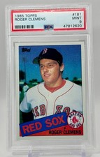 1985 Topps Roger Clemens #181 (RC) PSA 9 Red Sox