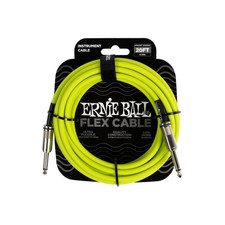 Ernie Ball Flex Instrument Cable Straight/Straight 20ft - Green