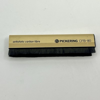  Vintage Pickering Anti-static Carbon Fibre LP Record Brush CFB-80 Antistatic