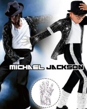 Costume Michael Jackson 2025 ragazzo ragazza libro settimana cosplay vestito fantasia bambini