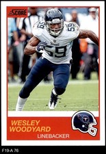 2019 Score #76 Wesley Woodyard Titans Kentucky 8 - NM/MT