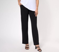 Susan Graver Regular Liquid Knit Sofia Pants Black M New