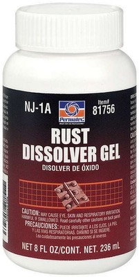 Permatex Rust Remover - Rust Dissolver Gel - 8 oz Bottle - Each