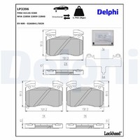 Bremsbelagsatz Scheibenbremse Delphi LP3396 FüR KIA Stinger CK 22858 Hatchback