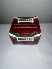 Proraso Shaving Soap in a Red Bowl: Nourishing for Coarse Beards 400922