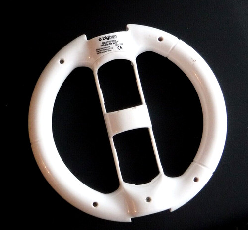 Wii LENKRAD Aufsatz von BIG BEN - Controller Aufsatz - Racing wheel - weiß