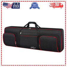 76-Key Electric Keyboard Case Gig Bag Waterproof High Quality Padded Black