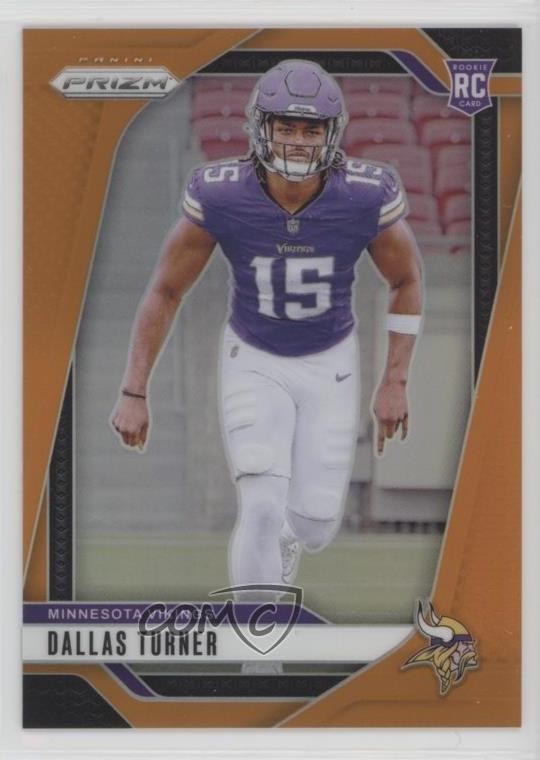 2024 Panini Prizm Rookies Orange 168/249 Dallas Turner #324 Rookie RC 10zi