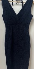 Lipsy Michelle Keegan Navy Lace Occasion/wedding Dress Size 6 