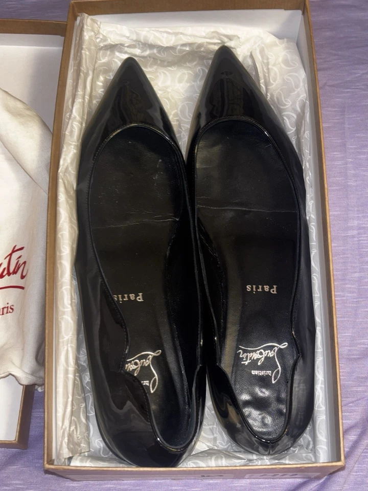 Christian Louboutin Hot Chickita Pisos (Talla 10, ligeramente usados una vez) Foto 3 de 4