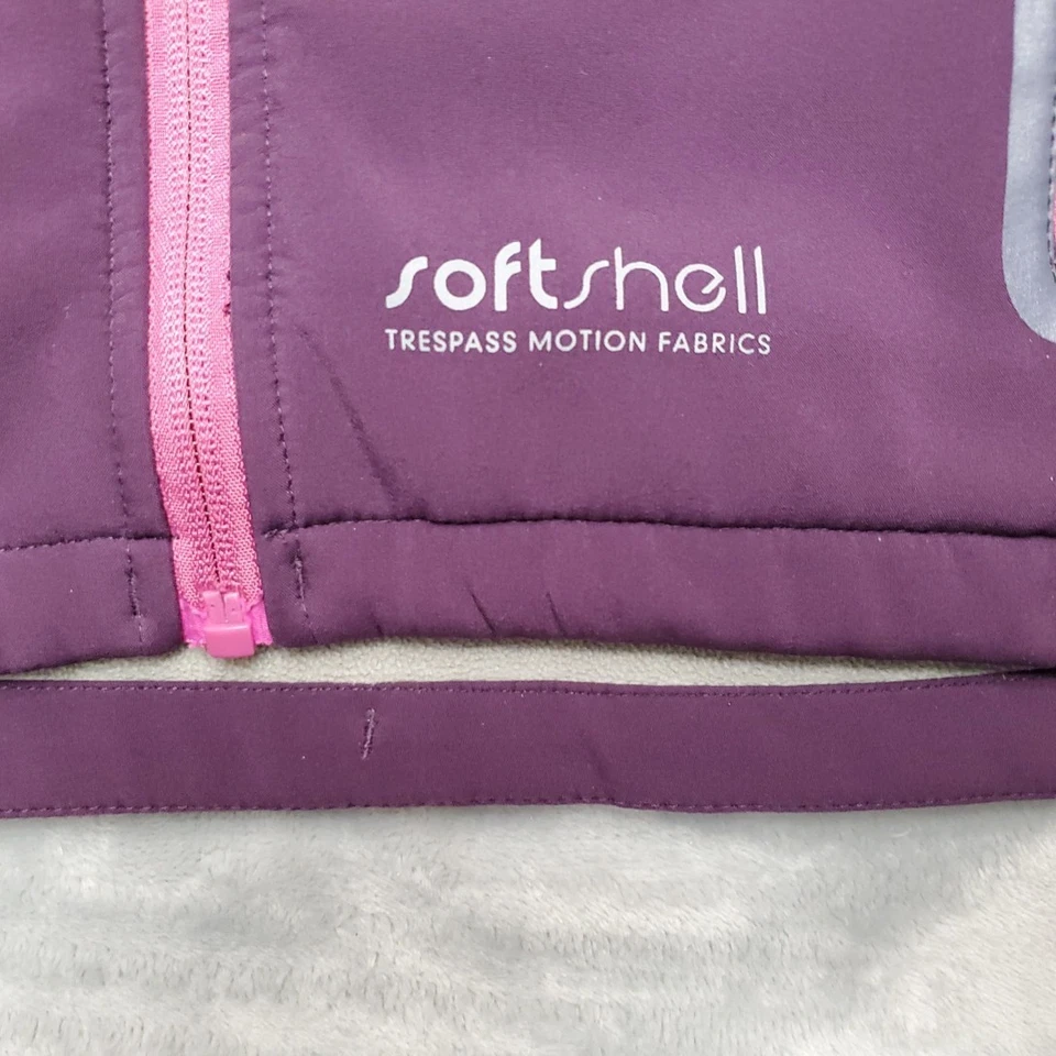 Chaqueta Softshell Trespass para Mujer XL Púrpura Rendimiento Forrada de Vellón Exterior Gorp Foto 3 de 4