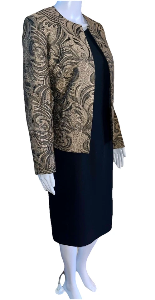 Blazer Kasper Marrón y Negro Informal Vestido Esquinero Traje Talla 8 Mixto Separado Foto 2 de 4