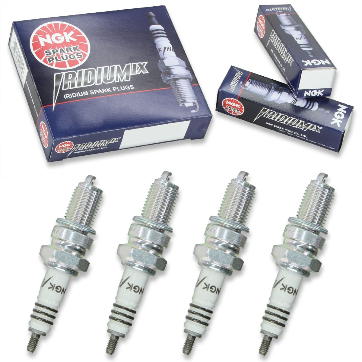 4pcs 1987 Yamaha SRX250 NGK Iridium IX Spark Plugs 250cc 15ci Kit Set Engine mv