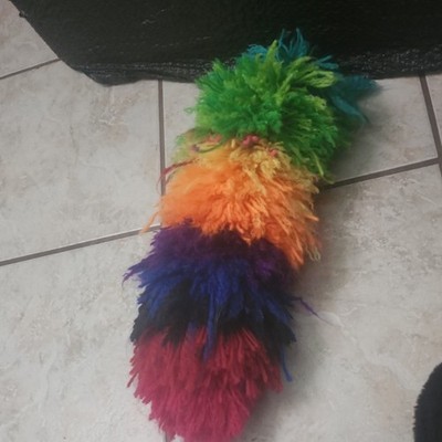Multicolor Eyelash Novelty Yarn Skein, Super Bulky #6, Synthetic Fiber