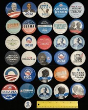 Lot of 31 Obama Other Misc. Democratic Pins