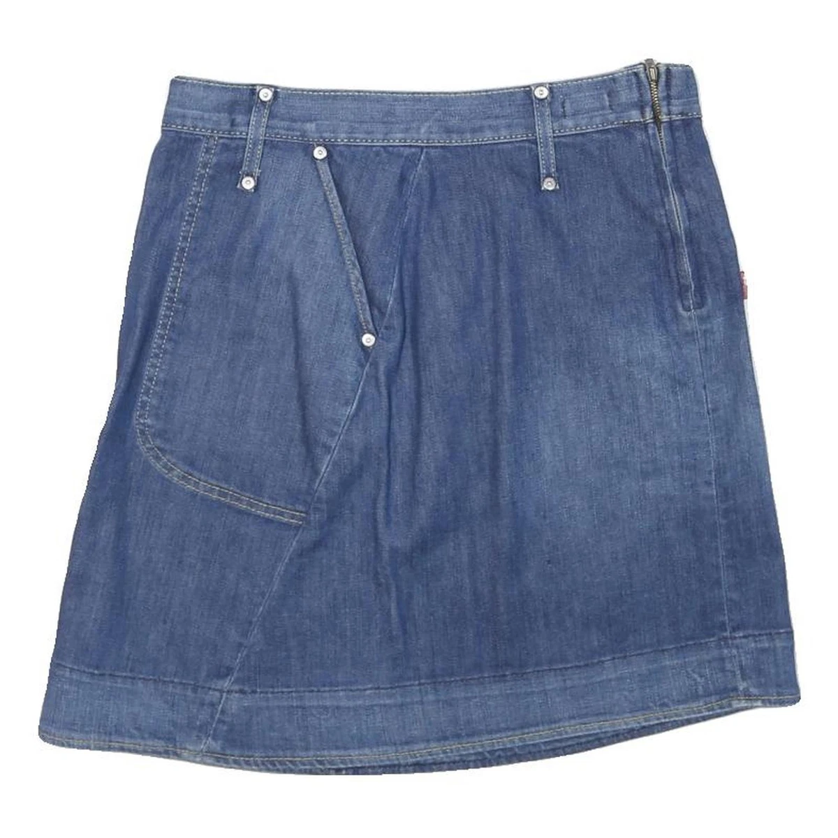 DESIGN - Jupe longue boutonnée et fendue sur le devant à