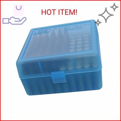 MTM Case-Gard RM-100-24 Rifle Ammo Box 100 Round 220 Swift 243 308 Win 6.5 Creed