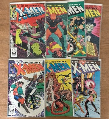 The Uncanny X-Men #176-180, 187, 189 Marvel Comics 1984 Seven Issue Lot NM