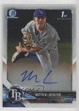 2018 Bowman Draft Chrome Draft Pick Matthew Liberatore #CDA-ML Auto 05u3