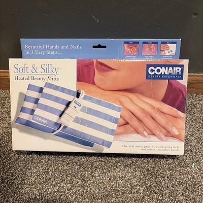 Conair Soft & Silky Heated Beauty Hand Mitts - New  3 Settings Thermal
