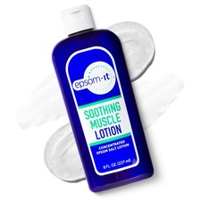 Epsom-It Soothing Muscle Magnesium Lotion   Epsom 8 Fl Oz Pack of 1 , White