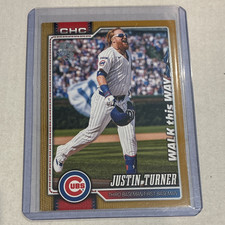 Topps 2026 Series One Walk This Way Gold 8/50 Justin Turner
