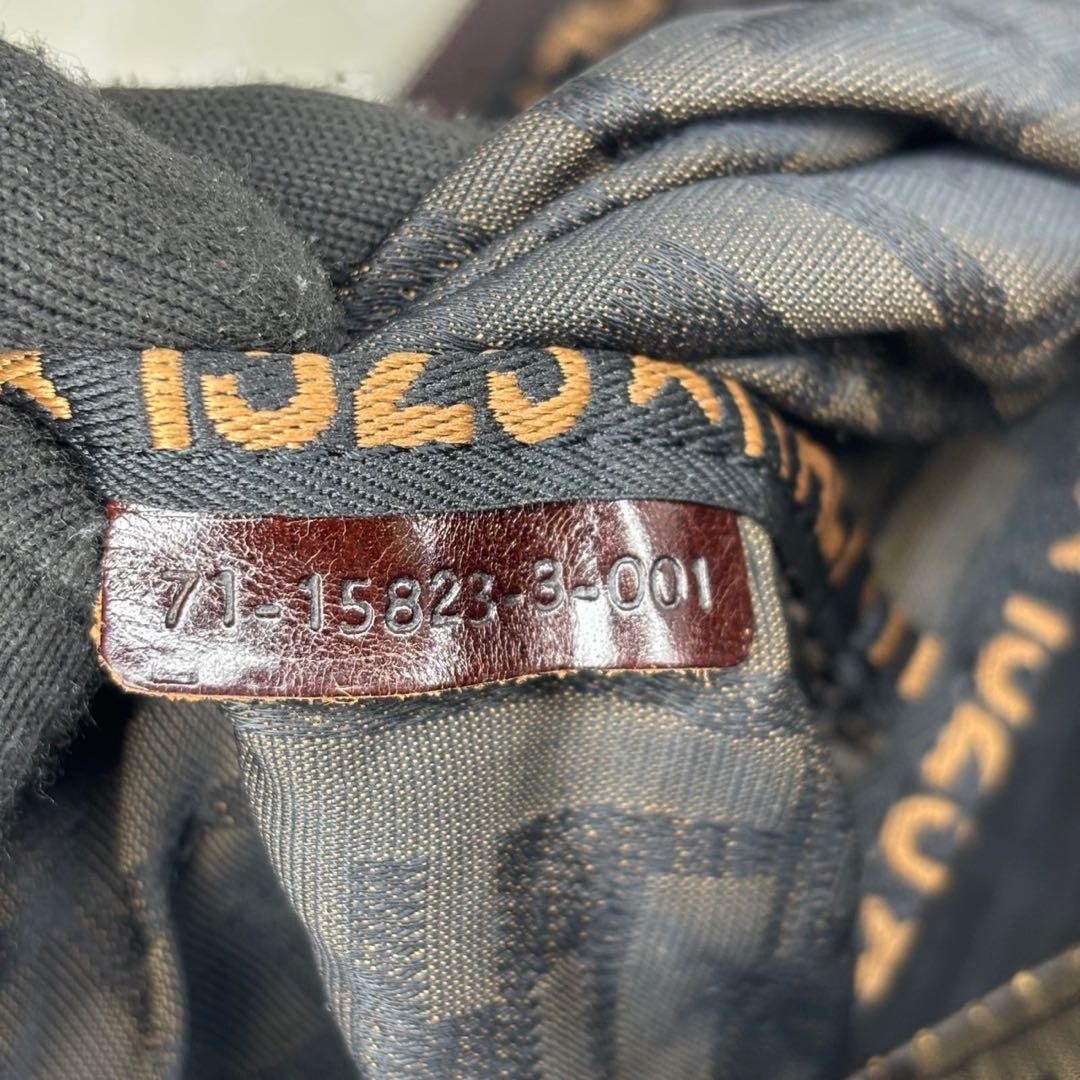 FENDI Zucca Tote Bag in Brown Canvas Leather Women's One-Shoulder Signature thumbnail 4