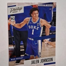 Panini 2021-22 Chronicles Draft Picks Prestige Jalen Johnson Rookie Duke #381