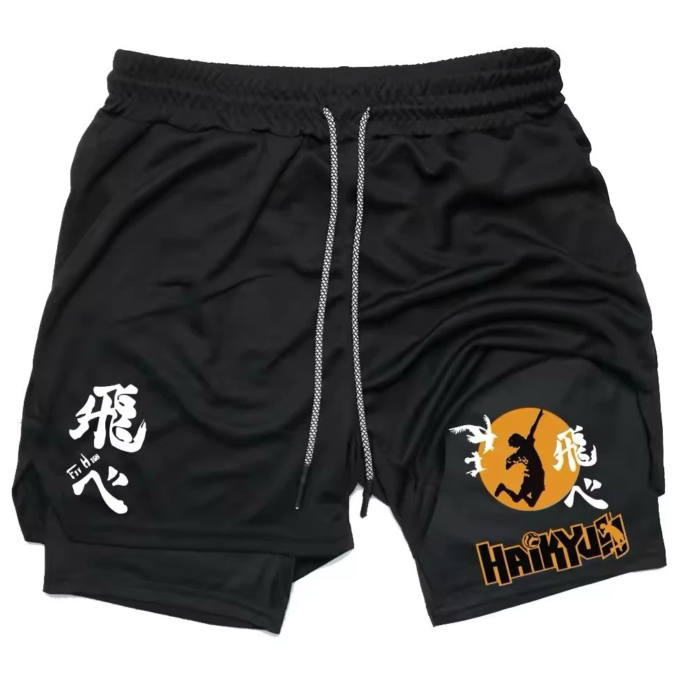 Anime Haikyuu Shorts Quick-drying Fitness Performance Shorts For Men