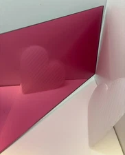 Acrylic Plexiglass Plastic Sheet - 1/8" Thick - Pink Mirror #1450 - 8" x 12"