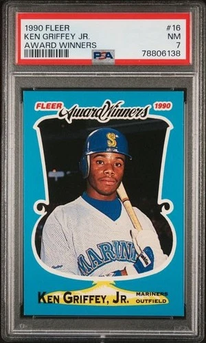 1990 Fleer Award Winners - Ken Griffey Jr #16- PSA 7