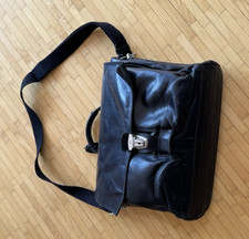 The Bridge Sfoderata Luxe Uomo Aktentasche Leder 41 cm Laptopfach, nero