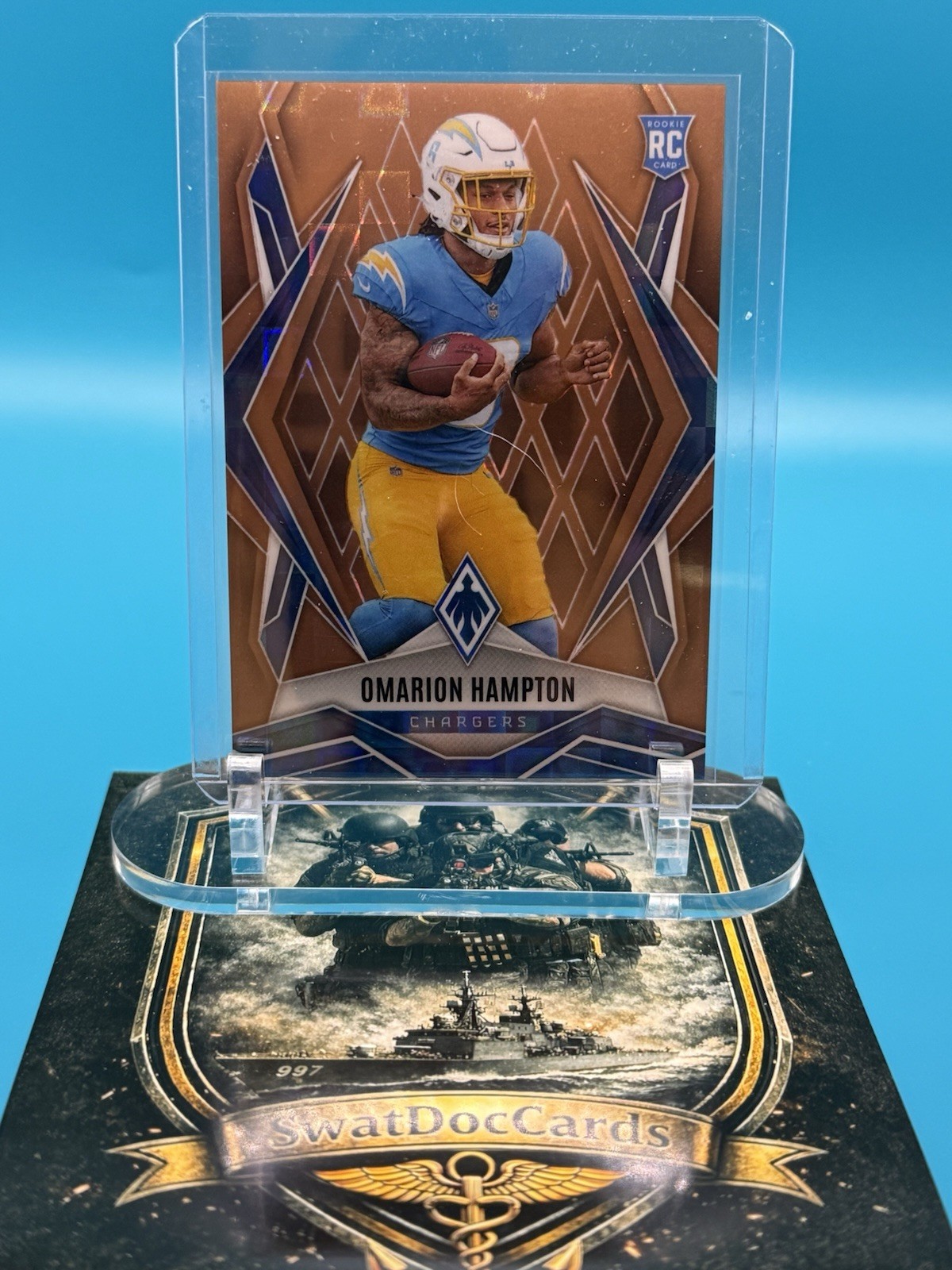 2025 Panini Phoenix - Rookies Omarion Hampton #192 Bronze Pandora /125 RC