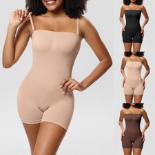 Women's Full Body Shaper Firm Tummy Control Shapewear Slimming Cami Bodysuit Top