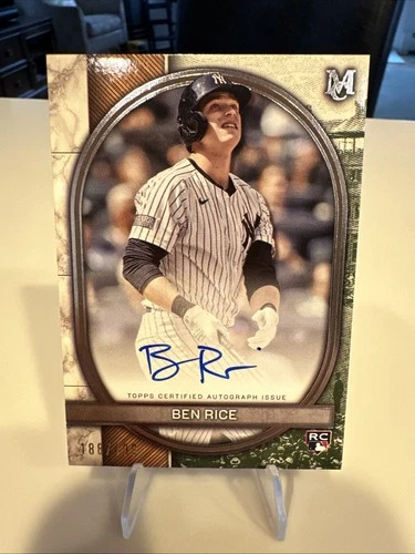 2025 Topps Museum Collection - Ben Rice - Archival Auto /199 Yankees RC On Card