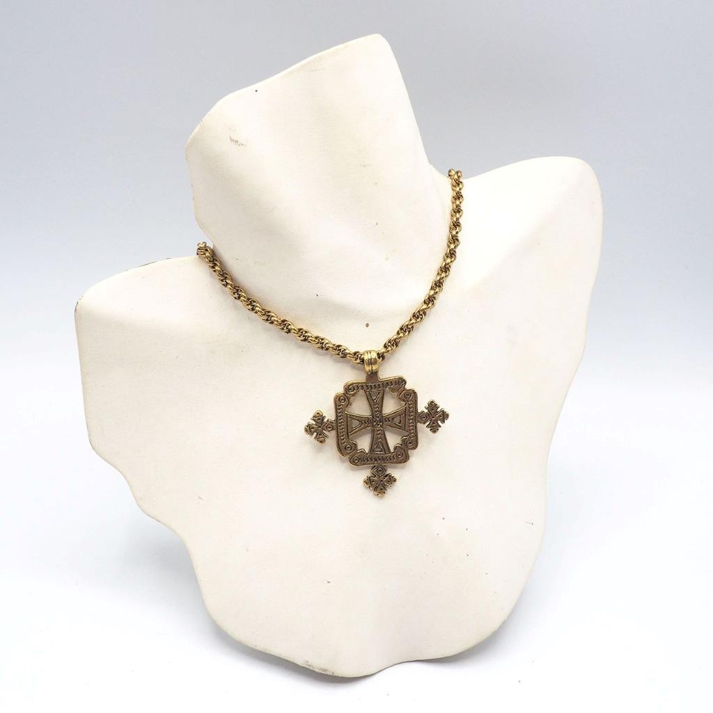Alva Museum Replicas Aksum Coptic Cross Statement Pendant Smithsonian Institute