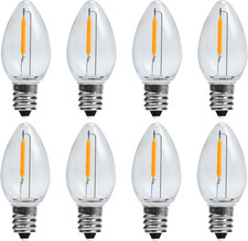8Pack LED Night Light Bulbs, C7 Shatterproof Replacement Led Light Bulb