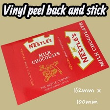 Nestle milk chocolate Vintage Sweet Wrapper Classic Vinyl Sticker 1960s Sweets 