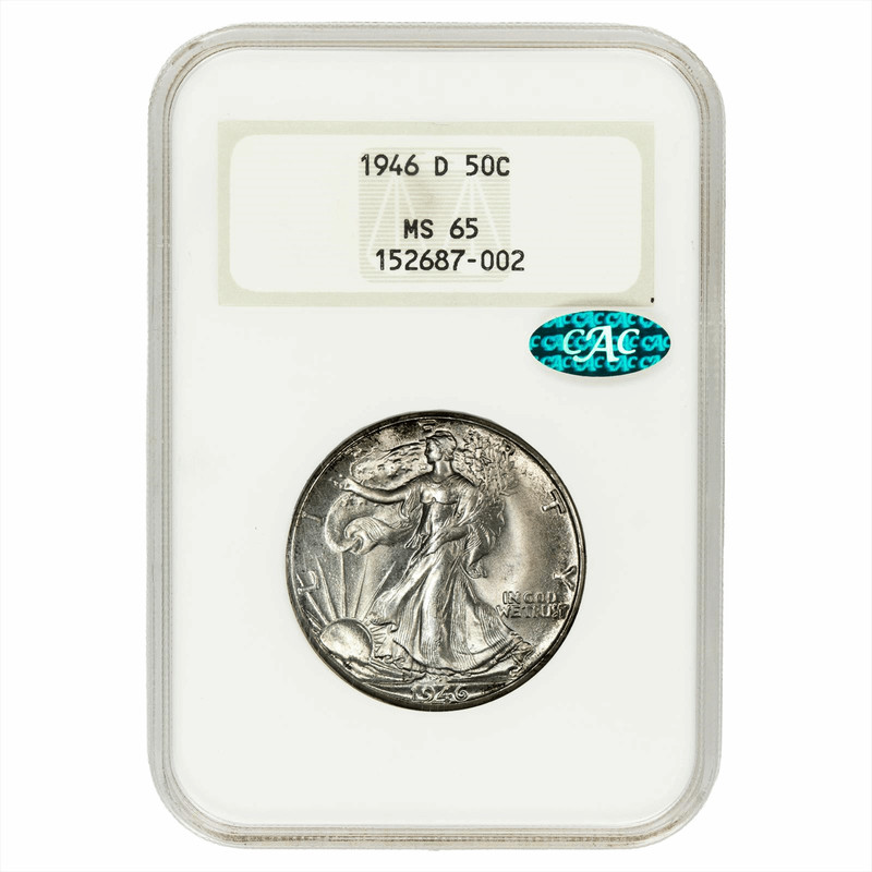 1946D Walking Liberty Half Dollar 50C NGC MS 65 CAC
