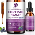 Cortisol Supplement Liquid Drops, 10-In-1 Cortisol Detox W. Magnesium Glycinate
