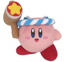 New Hammer Kirby 5" Standing Plush Official Sen-Ei Little Buddy 1915 Brand new