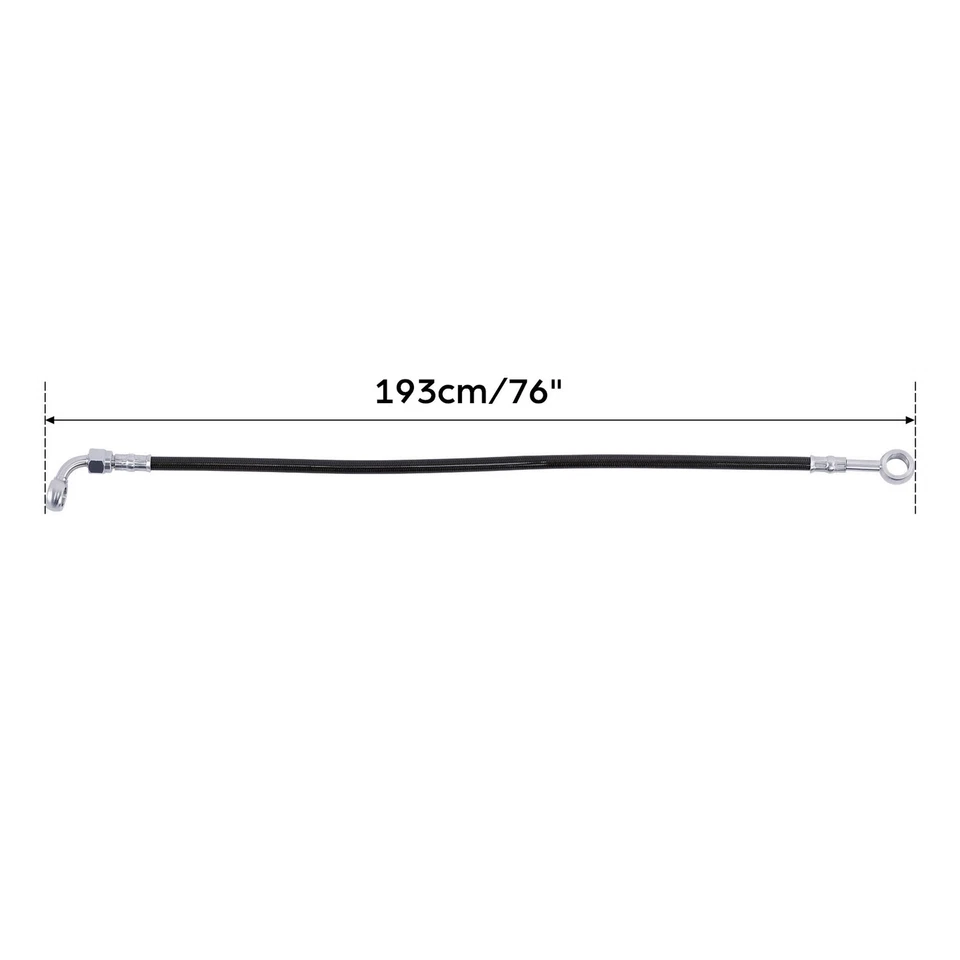 Línea de manguera de cable de freno de 18"" apta para Harley Road King Street Electra Glide ABS Foto 2 de 4